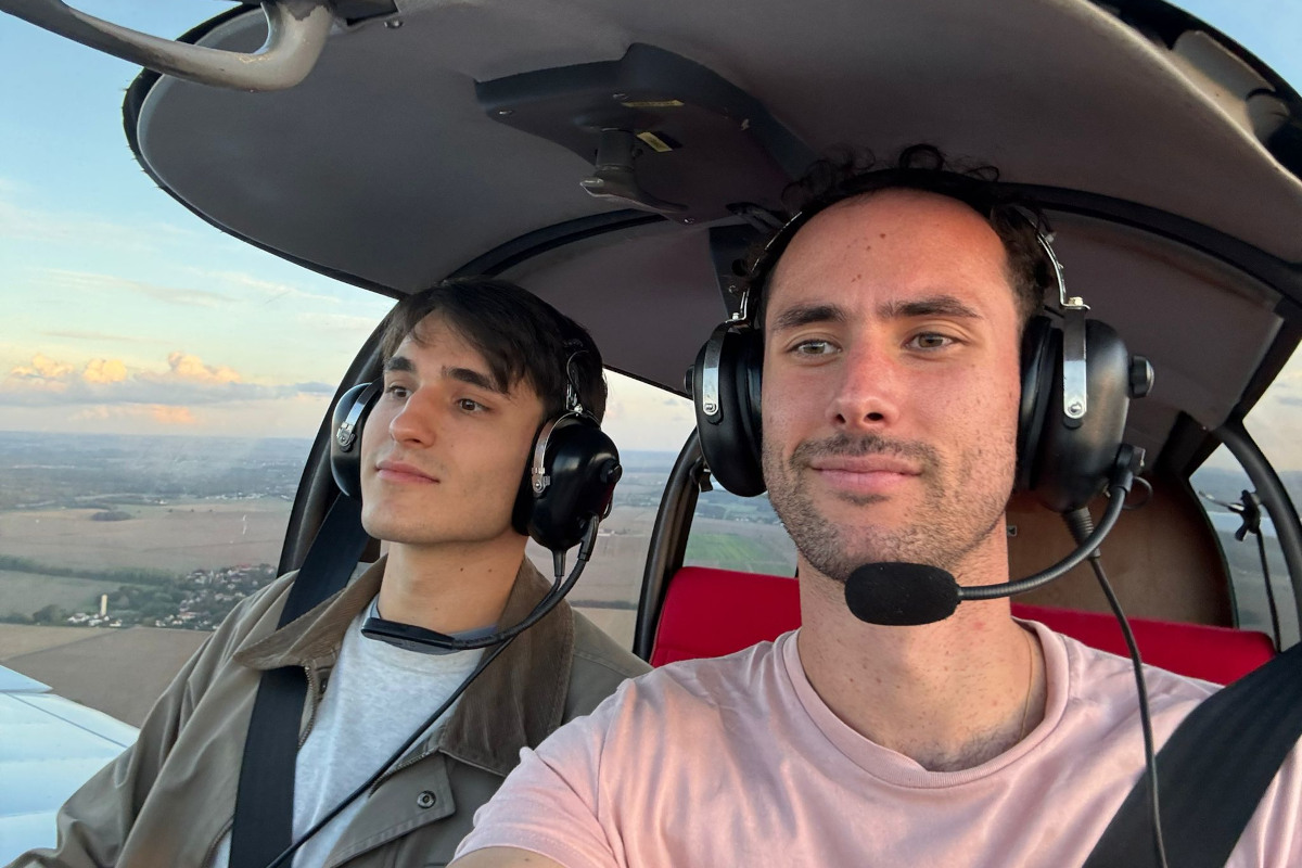 Thomas le jour de son test PPL, 9 août 2025